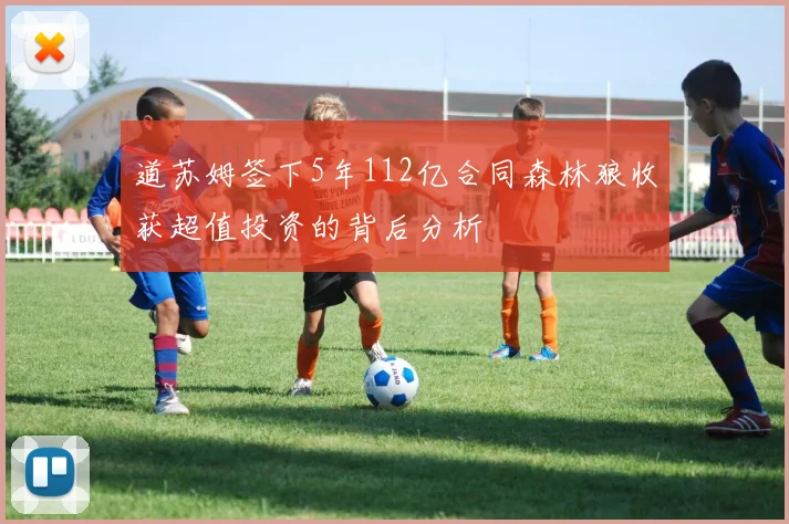 道苏姆签下5年112亿合同森林狼收获超值投资的背后分析